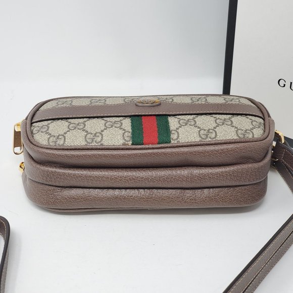 Gucci GG Supreme Ophidia Canvas Mini Crossbody Bag - Picture 5 of 15